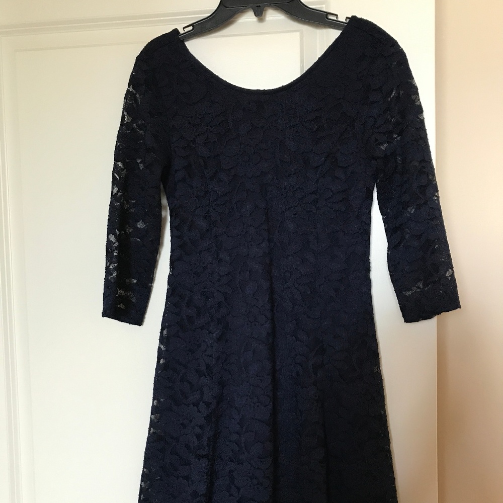 Lush (Nordstrom) Navy Blue Lace Dress